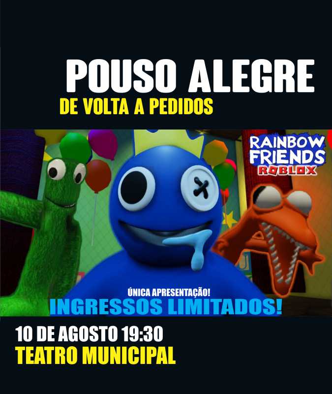 Roblox Rainbow Friends - Teatro para Família! 